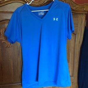 Under Armour Columbia Blue dry fit top. Size XL
